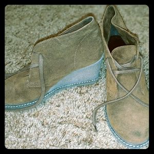J. Crew Macalister suede ankle wedge boots